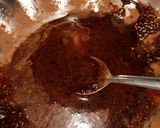 A picture of step 2 of Mickey Mouse chocolate cake.