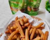 Foto langkah ke 6 dari resep Churros Matcha With Vla Matcha.