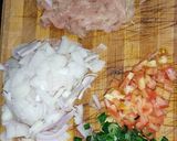 A picture of step 1 of Creamy Chicken Filling.