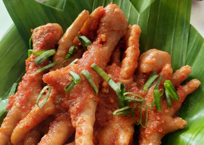Langkah-langkah untuk membuat Cara membuat Ceker Ranjau Pedas Cetar ala Dapur Rumah