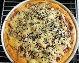 Foto langkah ke 18 dari resep Pizza panggang oven (tanpa proofing).