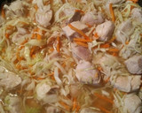 A picture of step 5 of Sweet and Sour Pork and cabbage.