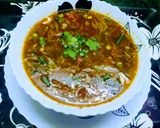 A picture of step 2 of Chicken Hot and Sour Soup.