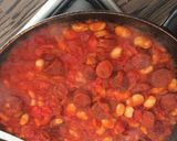 A picture of step 5 of Chorizo Beans on Toast.