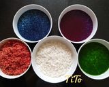 Hình bước làm 3 của món Xôi mít ngũ sắc