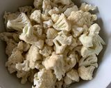 A picture of step 2 of Cauliflower with Olives and Parmesan.