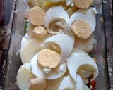 Rakott krumpli édesburgonyával és zöldségekkel (Vegetáriánus recept) recept fázis 2 fotója