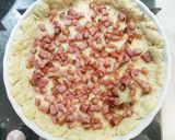 Medvehagymás-szalonnás quiche recept fázis 4 fotója