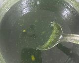 A picture of step 4 of Chia seeds mint lemon drink.