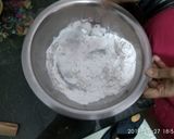 A picture of step 1 of Rice flour poori.