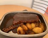 Foto del paso 8 de la receta: Carre de cerdo con salsa barbacoa manzanas y puré de batatas
