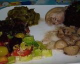 صورة لخطوة 3 من وصفة أرز أسود بالفطر والدجاج
