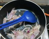 A picture of step 1 of Burnt Masala Parwal.