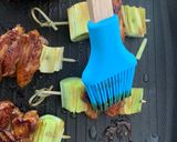 A picture of step 4 of Teriyaki Chicken and leek skewers 🍢 (yakitori).