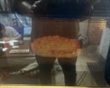 A picture of step 6 of Raw Salmon Pizza with Cheese and Nori.