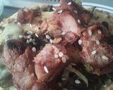 Foto del paso 10 de la receta: Arepitas🍘 con espinacas🌿, queso🧀y cerdo asado🥩.