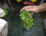 A picture of step 1 of Kairi Mint Jaggery Chutney.