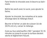 Une image de l'étape 1 de Fondant chocolat noisettes.