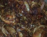 A picture of step 8 of Fried rice with peppered chicken.