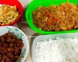 Foto langkah ke 13 dari resep Nasi Uduk Komplit Sederhana.