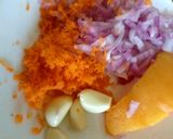 Une image de l'étape 1 de Spaghettis à la sauce tomate avec courge butternut, carotte 👍🥕.