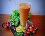 A picture of step 3 of કીવી દ્રાક્ષ નું જ્યુસ.(Kiwi Grapes Juice Recipe in Gujarati).