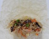 Hình bước làm 3 của món Nem rán nhân hạt mít (món nem chay)