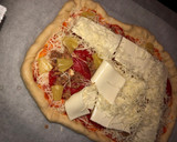 Foto del paso 5 de la receta: Pizza casera completamente masa fácil y sin apenas reposo
