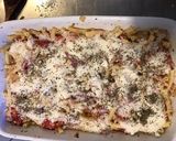 Une image de l'étape 10 de Gratin de macaronis aux poivrons grillés jambon blanc et parmesan.
