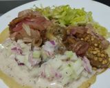 Foto del paso 11 de la receta: Wrap🌯de berenjenas tatemadas🌮, carne de cerdo🍖 y aderezo de yogur🍆🥙🥩