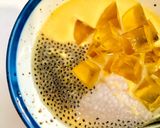 Hình bước làm 4 của món Chè xoài bột báng thạch rau câu