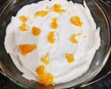 A picture of step 5 of Easy Biscuits orange Trifle.