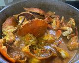 Foto langkah ke 3 dari resep Kepiting saus padang telur.