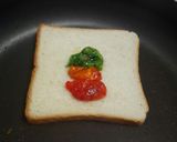 Foto langkah ke 9 dari resep 1. Roti bakar rainbow/toast rainbow mozarella chesee.