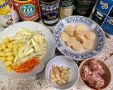 รูปขั้นตอนการทำที่ 2 ของ กุยฉ่ายขาวผัดเต้าหู้หมูสับ