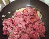 Foto langkah ke 2 dari resep Buncis siram tumis daging.