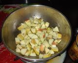 A picture of step 3 of Apple Peanut Subji.