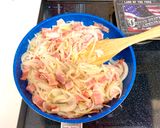 A picture of step 4 of Bacon & Onion Roll.