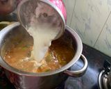 A picture of step 8 of Kerala Style Baingan Dal Curry.