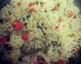 صورة لخطوة 3 من وصفة أرز بالخضار مع جمبري