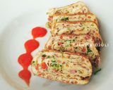 Foto langkah ke 8 dari resep Telur Dadar Gulung ala Korea.