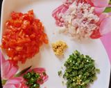 A picture of step 2 of Tomato Rava Upma.