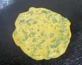 मेथी बेसन चीला(Methi besan ka cheela recipe in Hindi) रेसिपी चरण 3 फोटो