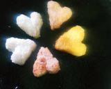 A picture of step 1 of Rice heart.