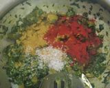 A picture of step 6 of Methi ringan.