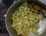 A picture of step 3 of Bitter gourd tikki.