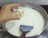 A picture of step 4 of Mango kheer /Firni for fast or vrat.