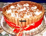 A picture of step 1 of Chocolate Kitkat Cake.