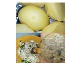 A picture of step 1 of Potato bengal gram curry.
