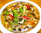 A picture of step 2 of Hot and Sour Soup.